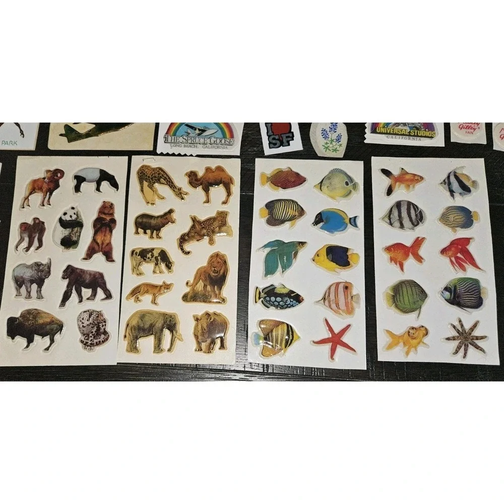 Vintage USA Travel Luggage Sticker Collection Huge Lot Of 167 Some Sheets